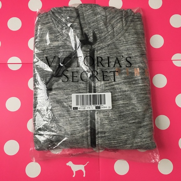 HTF PINK VS Bling Perfect Full Zip Hoodie New With Tag RARE - Picture 8 of 8